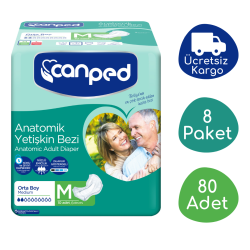 Canped 8x10'lu Normal Orta Anatomik Hasta Bezi - Canped