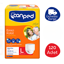 Canped Emici Külot Büyük Boy (L) - 120 Adet - Canped