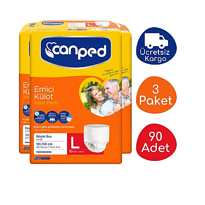Canped Emici Külot Büyük Boy L 90 Adet Hasta Bezi - 1