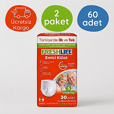 Freshlife Small Beden 60 Adet Emici Külot - 1